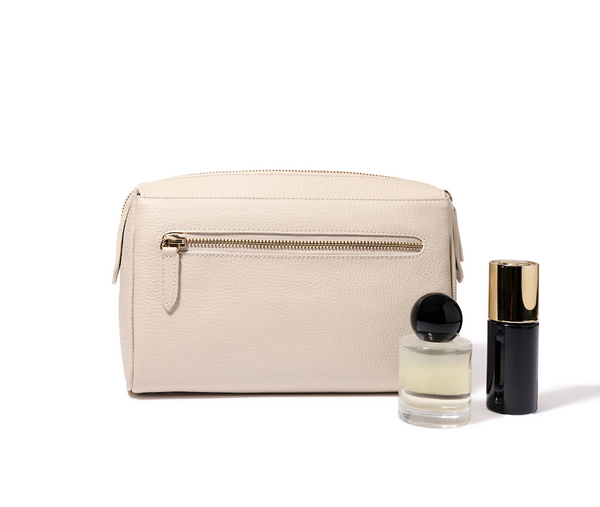 THE ESSENTIALS CLUTCH | Bone/ Gold